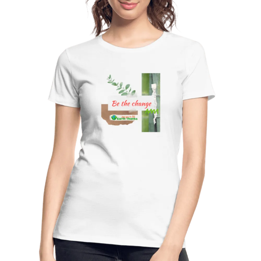 Organic Cotton Women's Premium Organic T-Shirt with Customizable Design - Handmade with 100% Organic Cotton