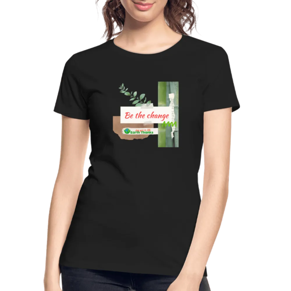 Organic Cotton Women's Premium Organic T-Shirt with Customizable Design - Handmade with 100% Organic Cotton