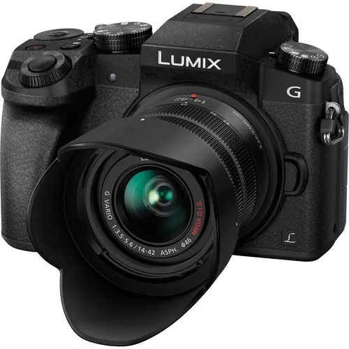 Panasonic Lumix DMC-G7 Mirrorless Micro Four Thirds Digital Camera with 14-42mm and 45-150mm Lenses (Black)