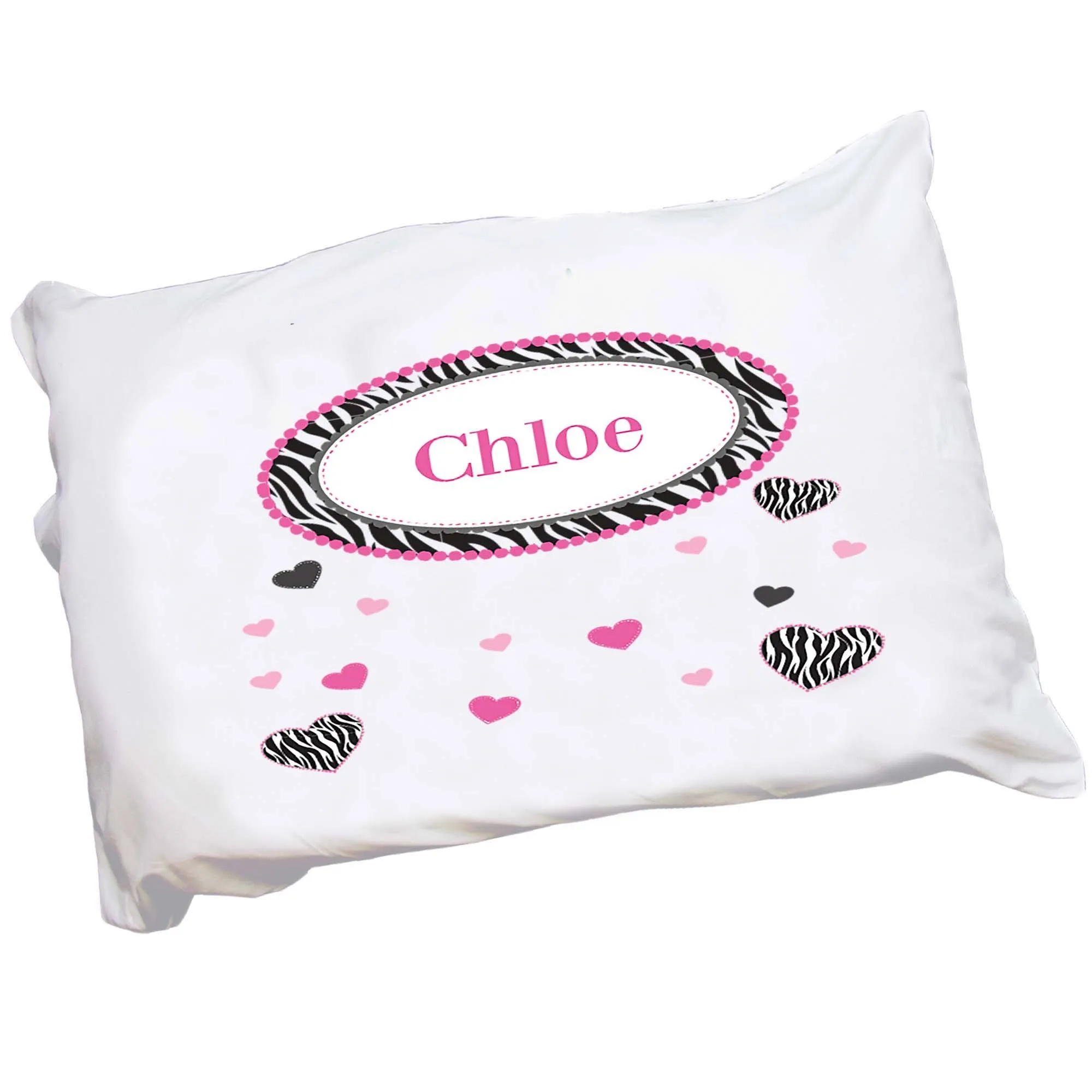 Personalized Groovy Zebra Pillowcase