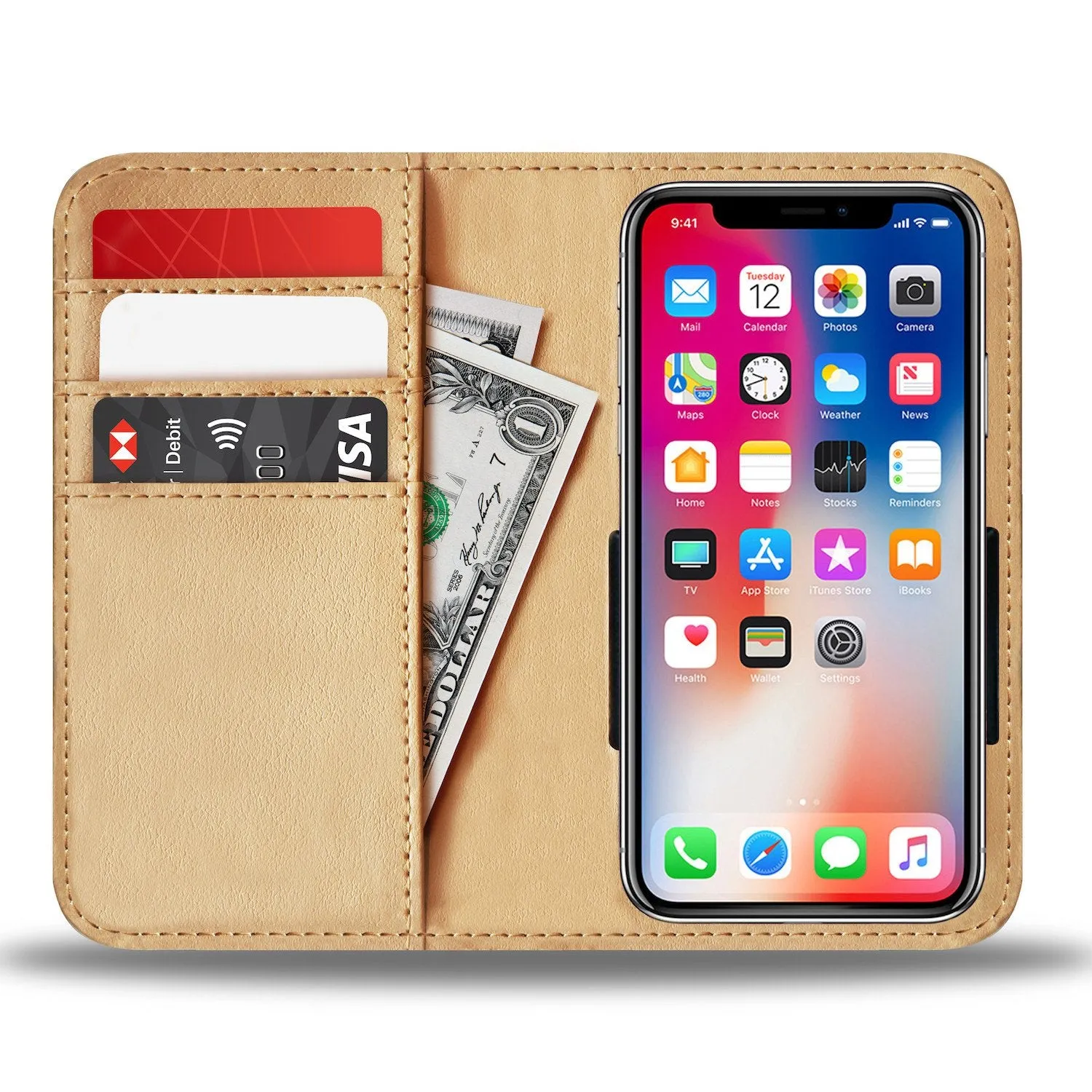 Personalized Phone Wallet with Two Custom Photos