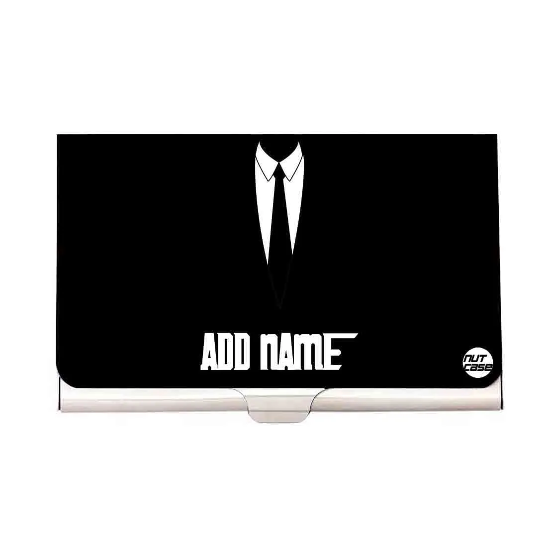 Personalized Visiting Card Holder Case - Suit Up