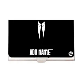 Personalized Visiting Card Holder Case - Suit Up