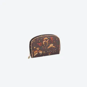 Piero Guidi Magic Circus - 7 x 5 x 1.5 in. Brown Small Cosmetic Case