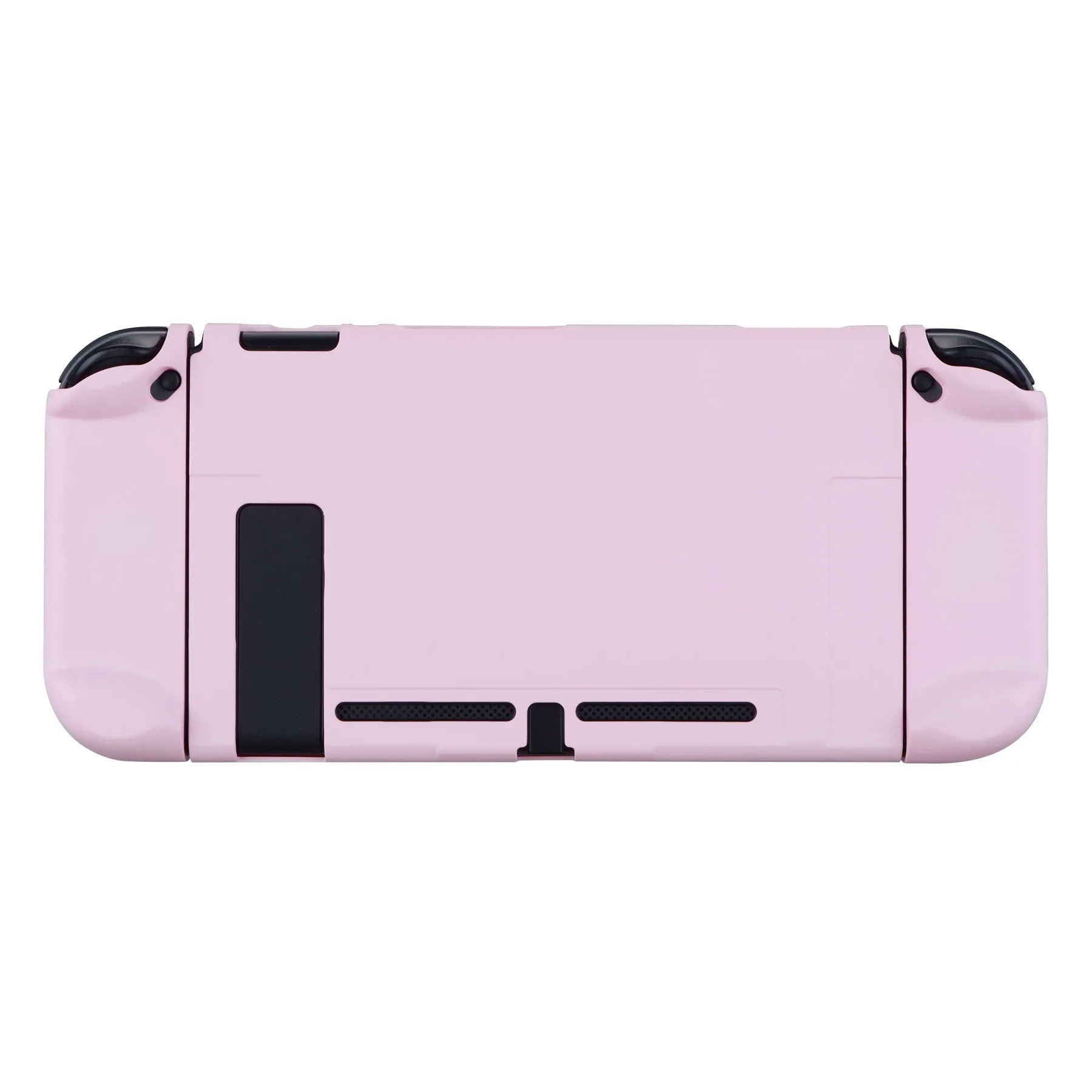 PlayVital Cherry Blossoms Pink Back Cover for Nintendo Switch Console, NS Joycon Handheld Controller Separable Protector Hard Shell, Customized Dockable Protective Case for Nintendo Switch - NTP312