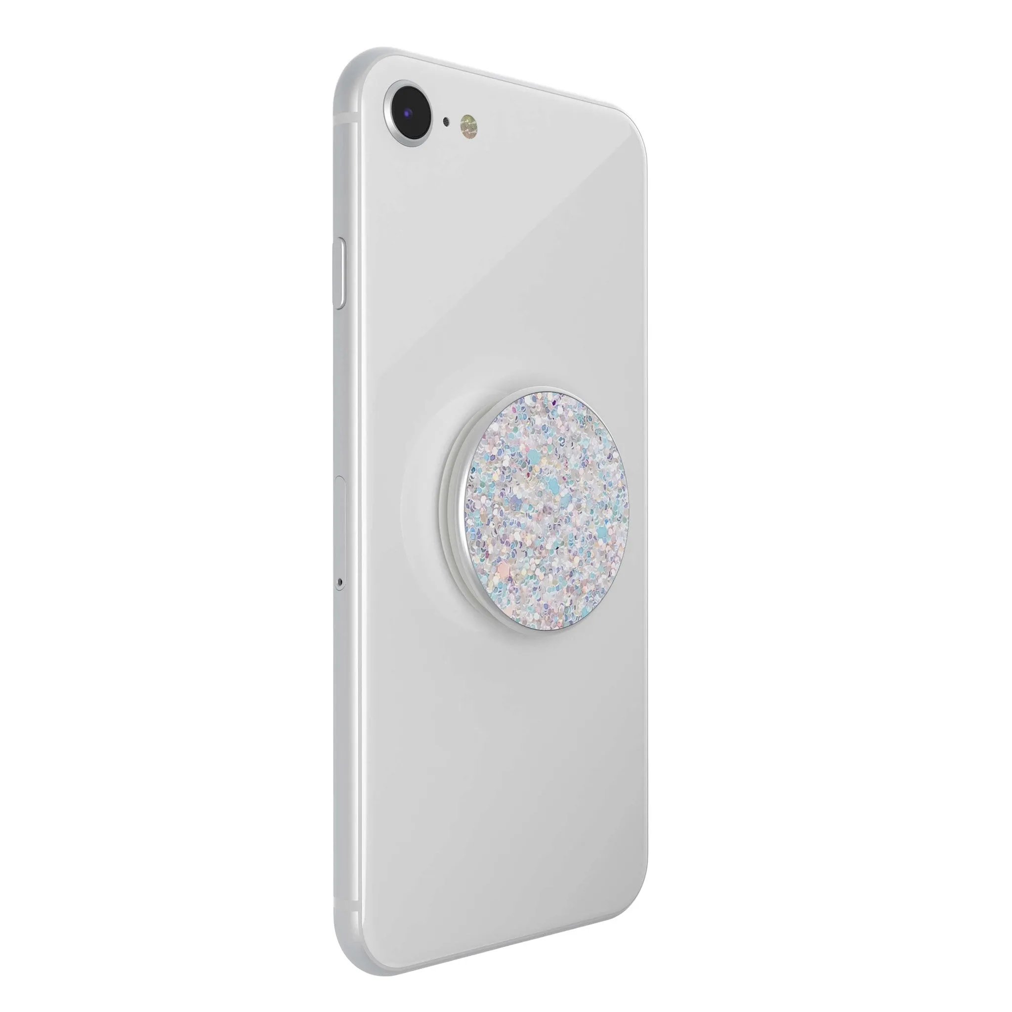 POPSOCKETS Premium PopGrip Hvid Glitter Sne Aftageligt Greb m. Holder & Stand