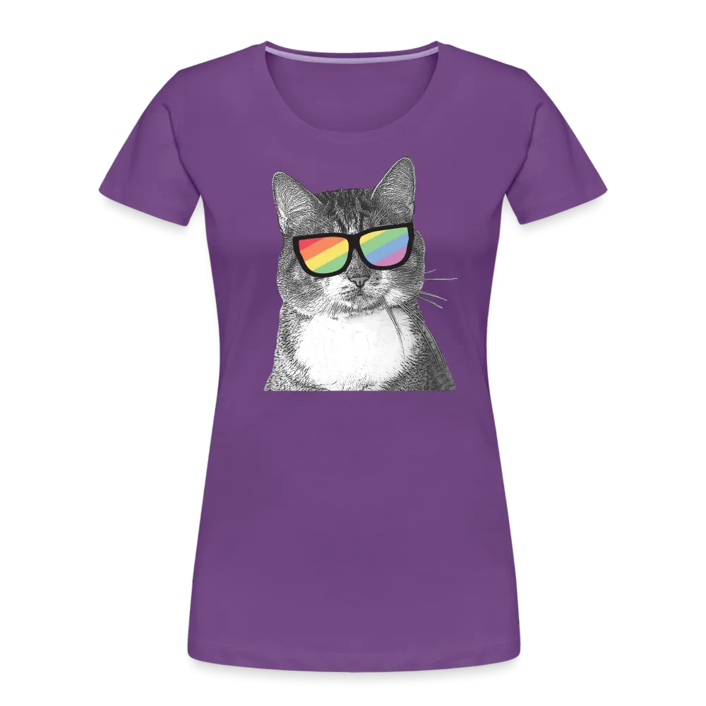 Pride Cat Contoured Premium T-Shirt