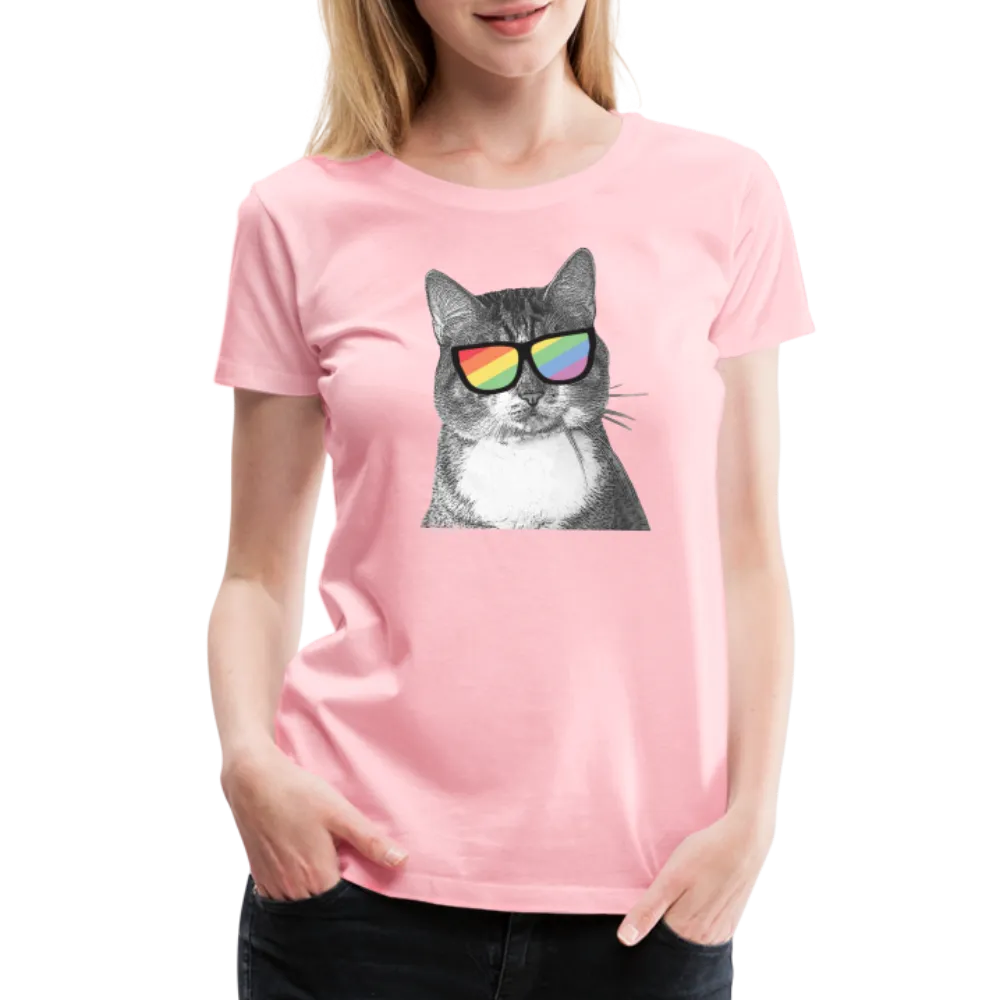 Pride Cat Contoured Premium T-Shirt