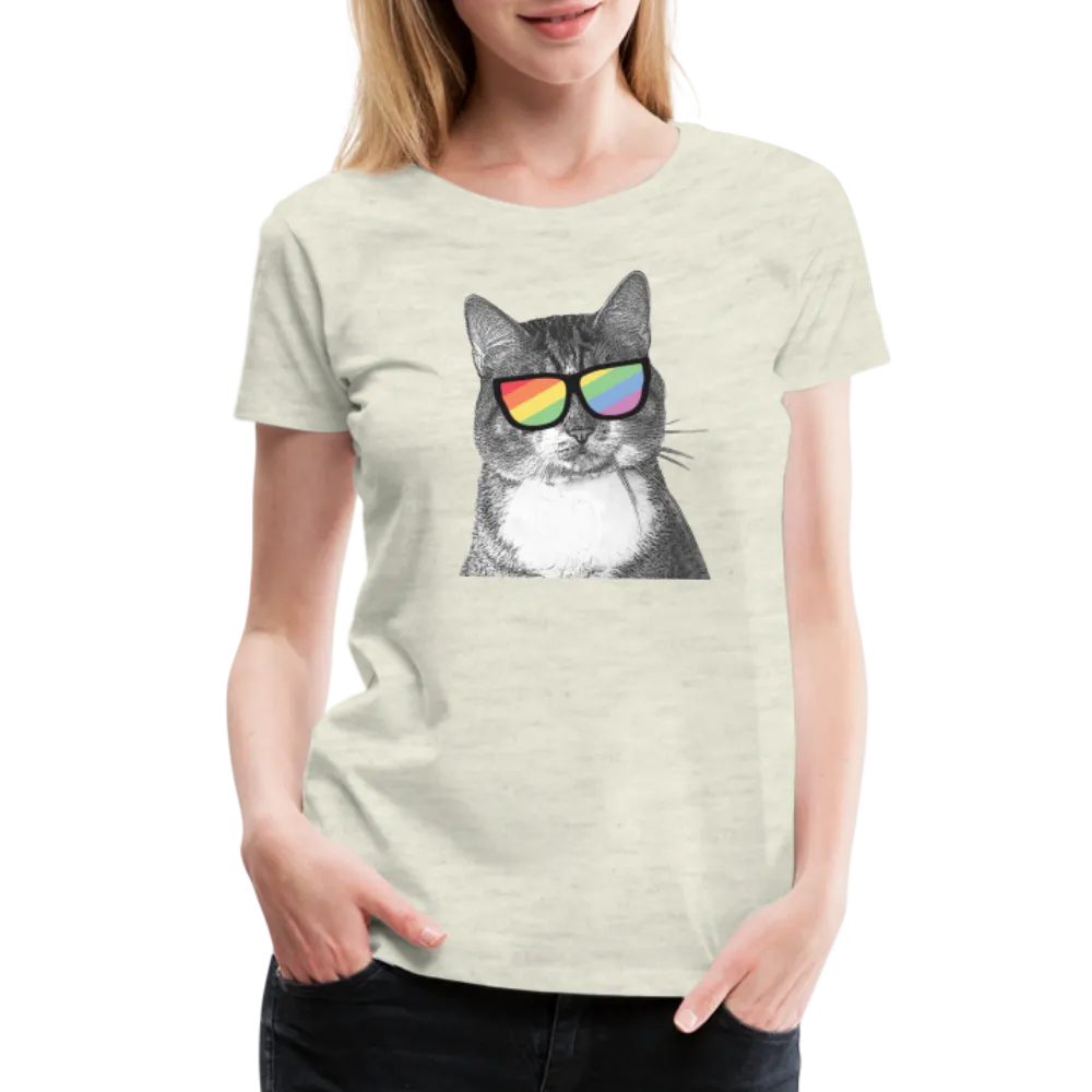 Pride Cat Contoured Premium T-Shirt