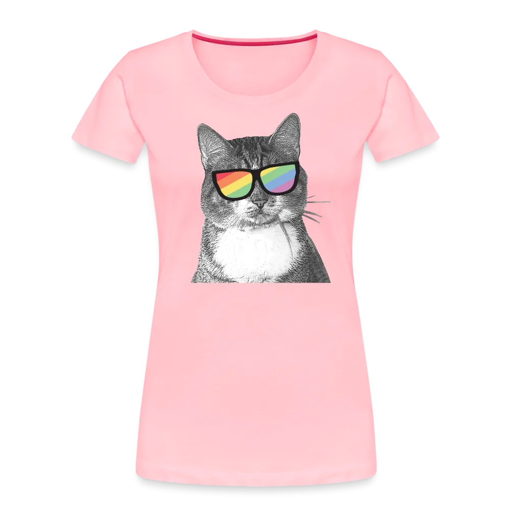 Pride Cat Contoured Premium T-Shirt