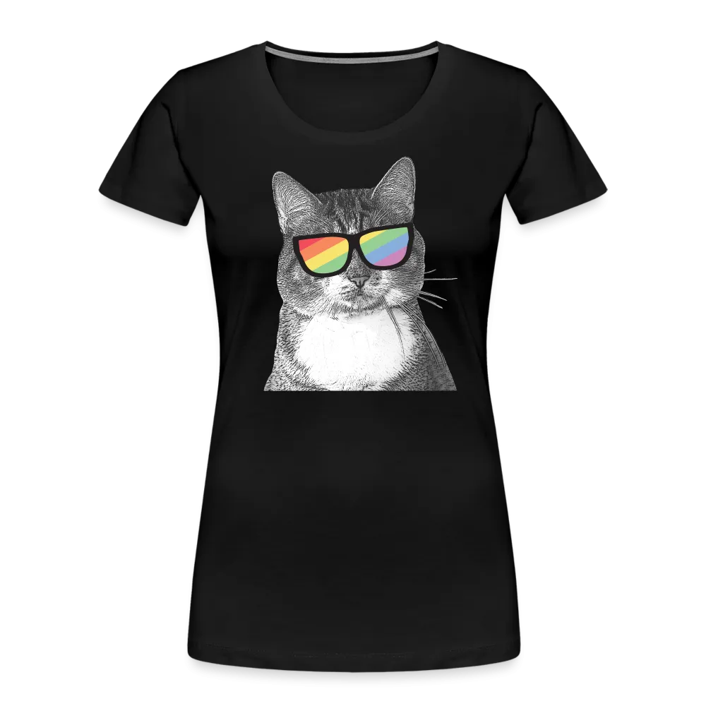 Pride Cat Contoured Premium T-Shirt