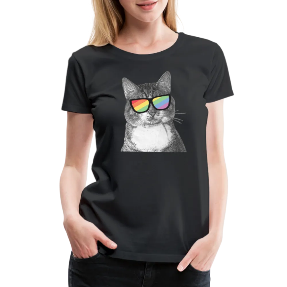 Pride Cat Contoured Premium T-Shirt