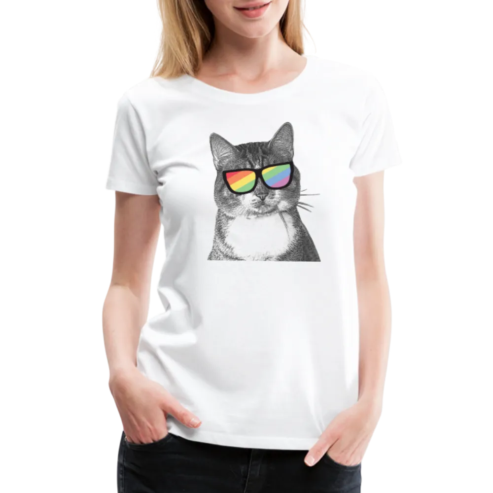 Pride Cat Contoured Premium T-Shirt