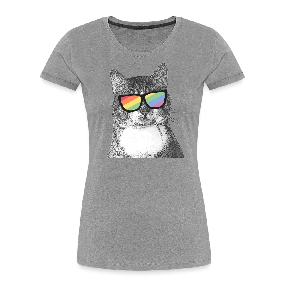 Pride Cat Contoured Premium T-Shirt