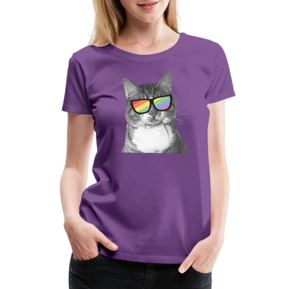 Pride Cat Contoured Premium T-Shirt