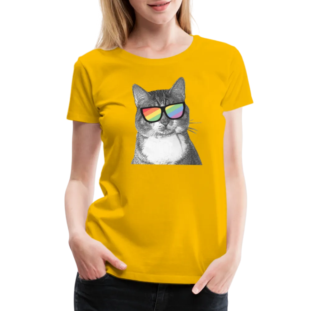 Pride Cat Contoured Premium T-Shirt