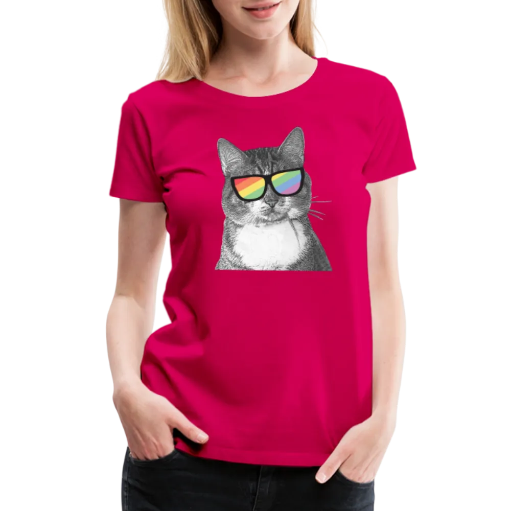 Pride Cat Contoured Premium T-Shirt