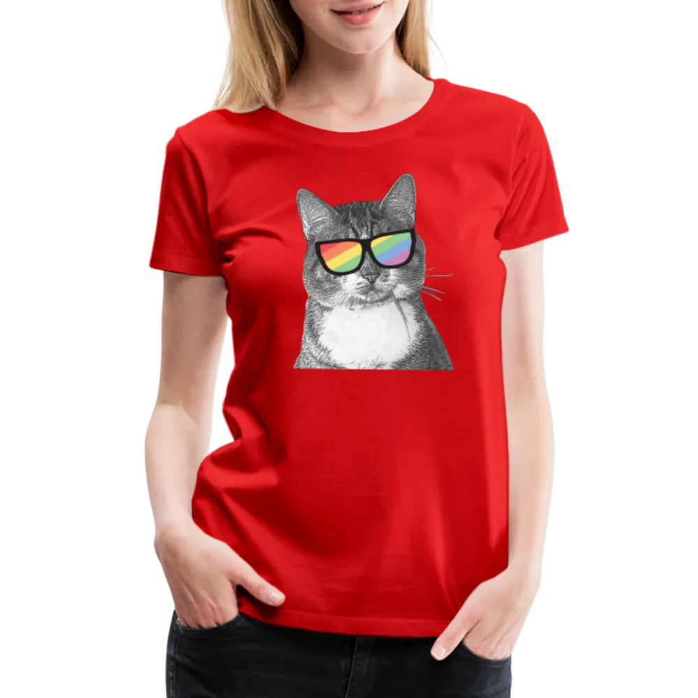 Pride Cat Contoured Premium T-Shirt