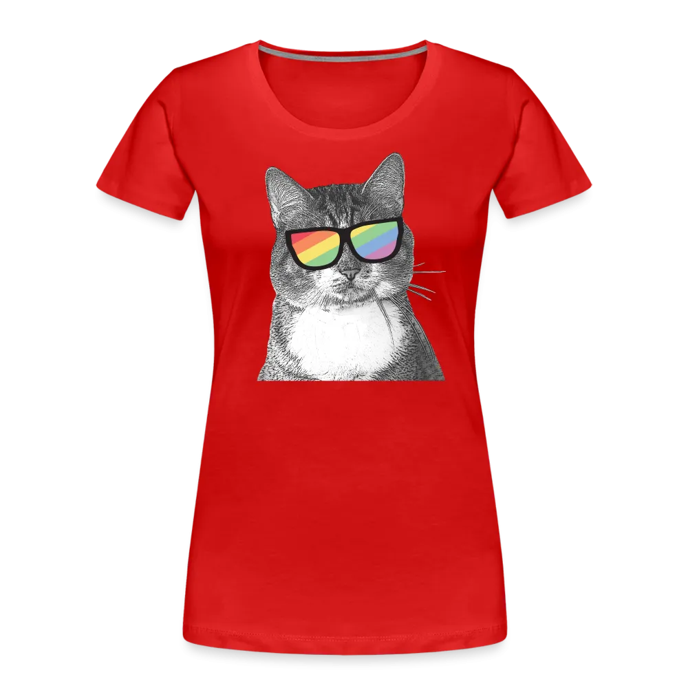 Pride Cat Contoured Premium T-Shirt