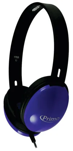 Primo‚ Stereo Headphones, Blue