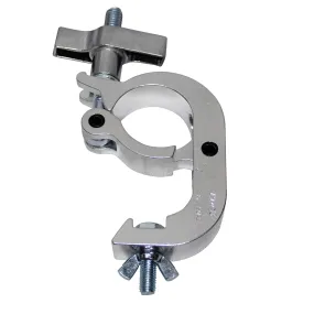 ProX T-C5H Aluminum Pro Slim Hook Style M10 Clamp with Big Wing Knob for 2" Truss Tube Capacity 330 Lbs.