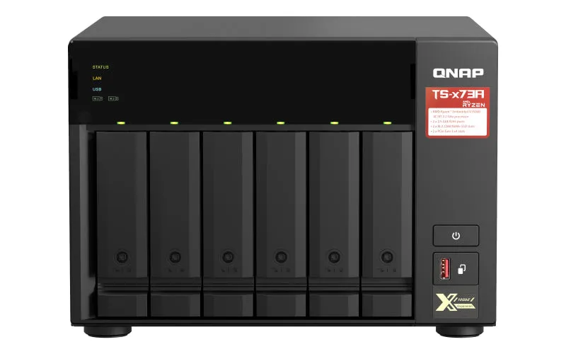 Qnap Ts-673A - Nas Server - 6 Bays - Sata 6Gb/S - Ram 8 Gb - Gigabit Ethernet / 2.5 Gigabit Ethernet