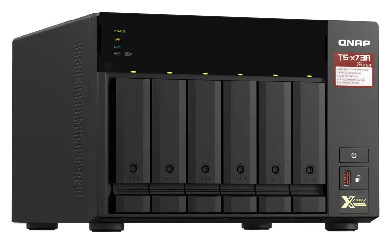 Qnap Ts-673A - Nas Server - 6 Bays - Sata 6Gb/S - Ram 8 Gb - Gigabit Ethernet / 2.5 Gigabit Ethernet