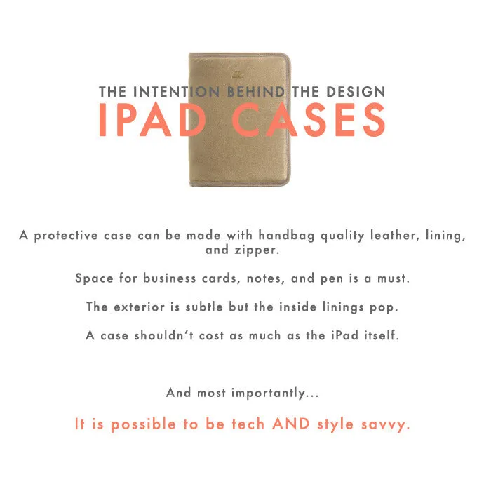 Quincy iPad Case, Gray   Canary