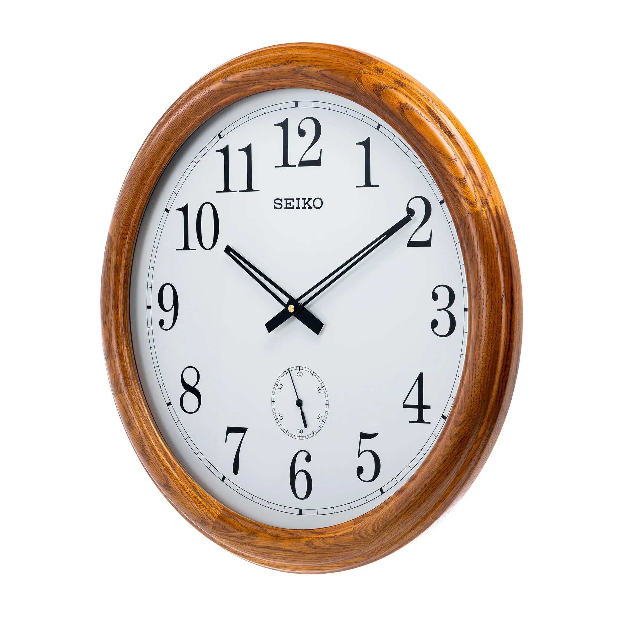 QXA155B Oak Wood Clock For Living Room