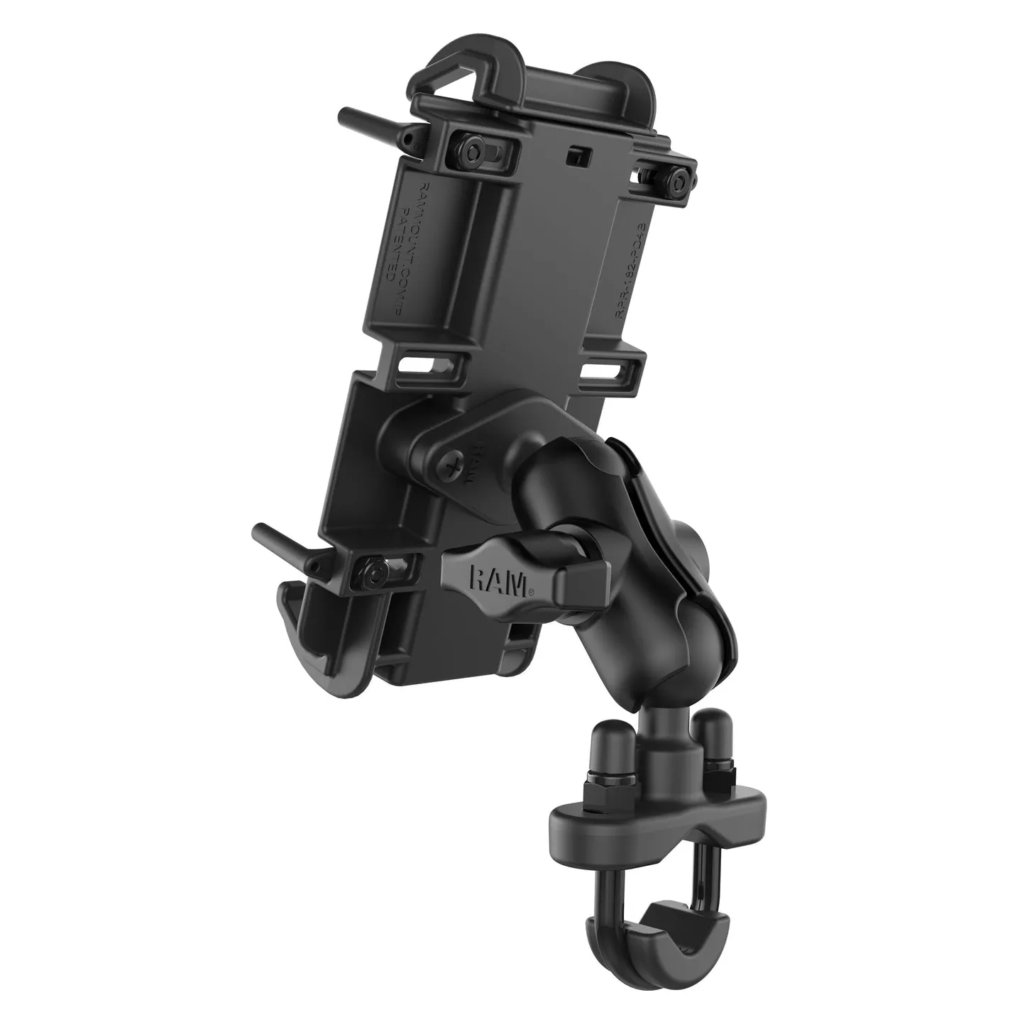 Ram Quick-Grip XL Phone Mount w/ Handlebar U-Bolt Base - Short | RAM-B-149Z-A-PD4U