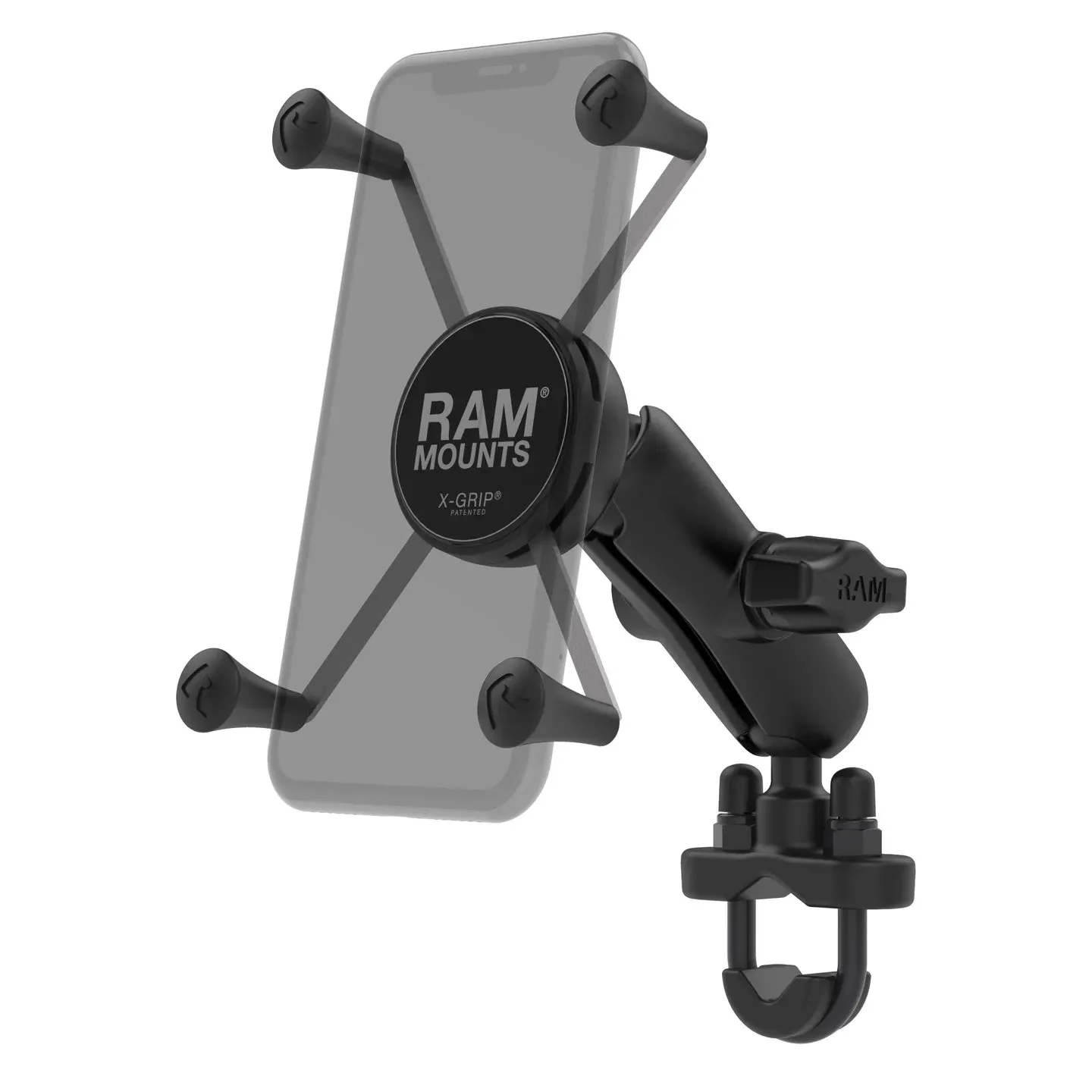 Ram X-Grip Large Phone Mount w/ Handlebar U-Bolt Base - Medium | RAM-B-149Z-UN10U