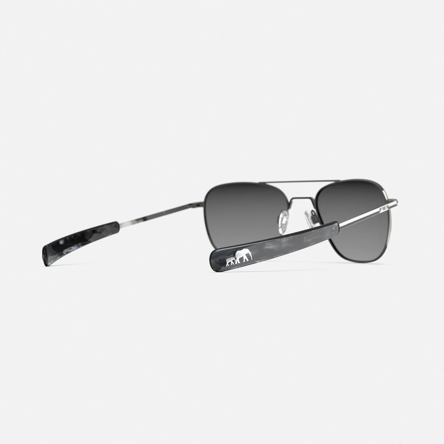 Randolph x BKc Aviator - 22k Black Gold & Coastal Gray Prescription Sunglasses