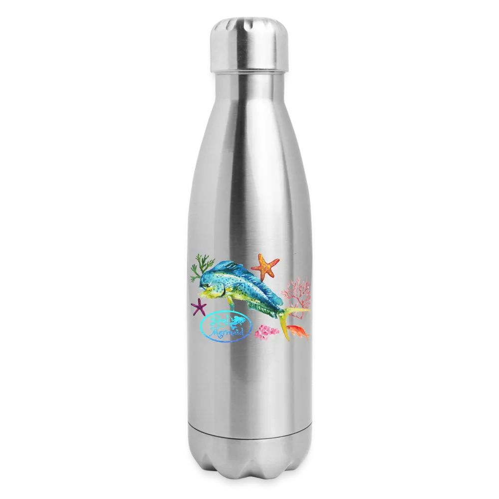 Reel Mermaid Glitter Insulated Stainless Steel Water Bottle