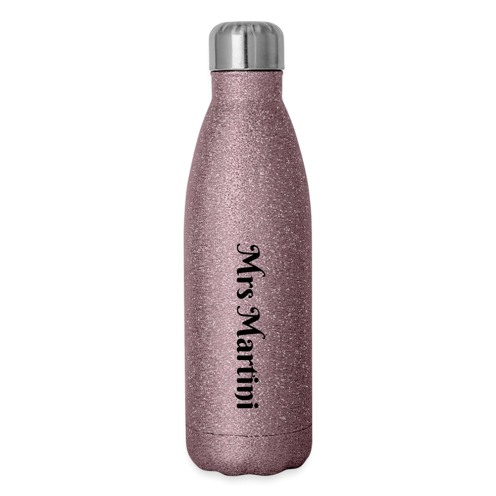 Reel Mermaid Glitter Insulated Stainless Steel Water Bottle