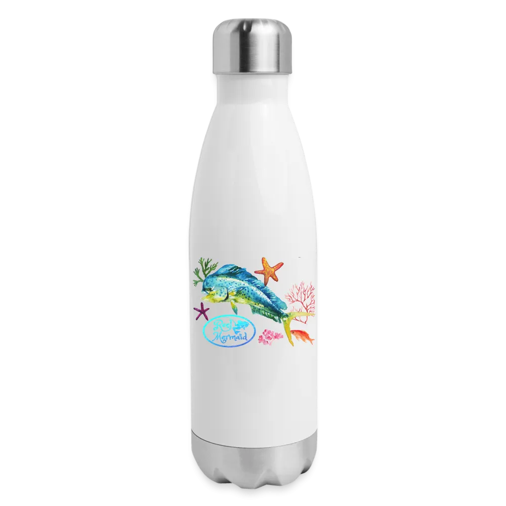 Reel Mermaid Glitter Insulated Stainless Steel Water Bottle