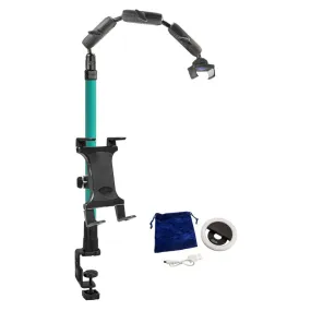 Remarkable Creator™ Pro Plus Clamp Mount with Teal Extension Pole