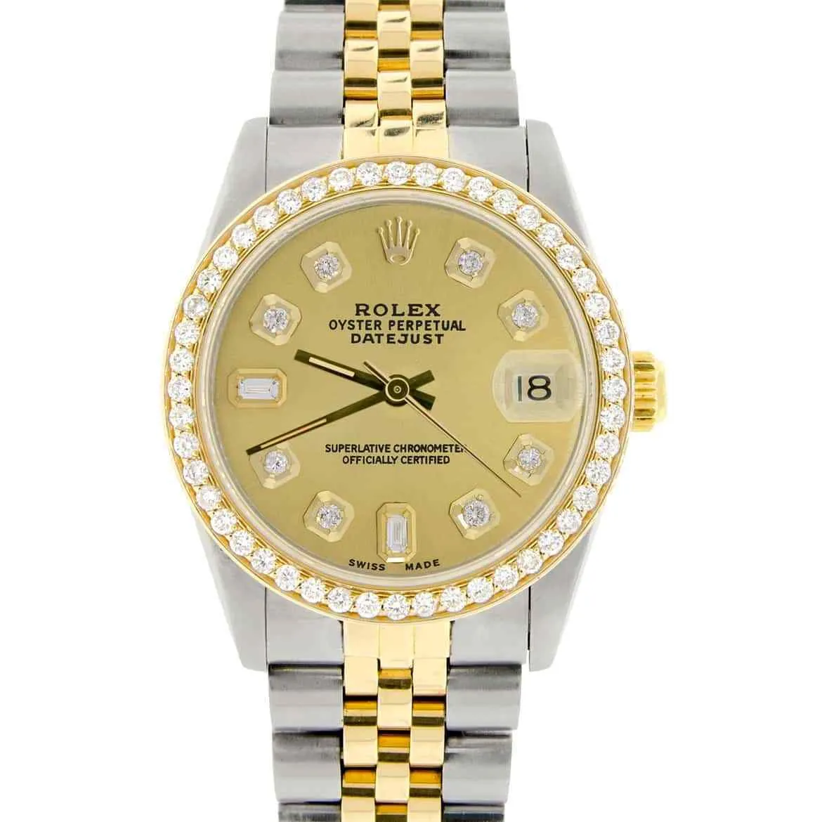 Rolex Datejust 2-Tone 18K Gold/SS Midsize  Womens Watch TFJ-142508310