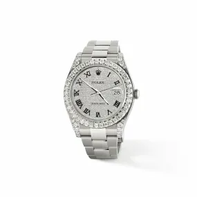 Rolex Datejust II 41mm 5.9CT Pave Diamond Dial/Lugs/  TFJ-142508733