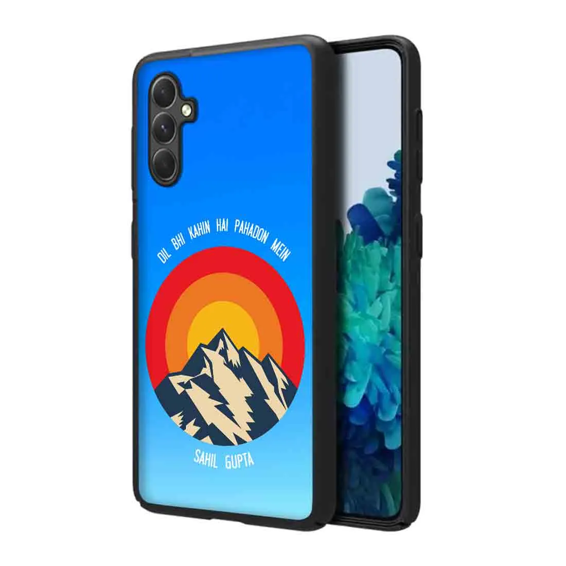 Samsung A54 Back Case With Name Designer Mobile Cases  - Adventure Mountains