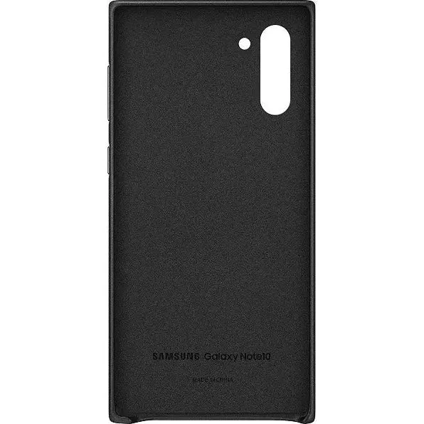 Samsung Galaxy Note 10 5G Leather Cover - Black