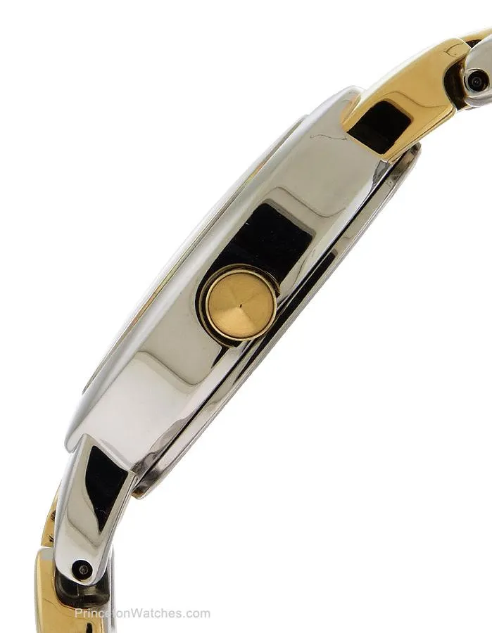 Seiko Solar Ladies Jewelry Watch - Stainless & Gold-Tone - Silver/White Dial