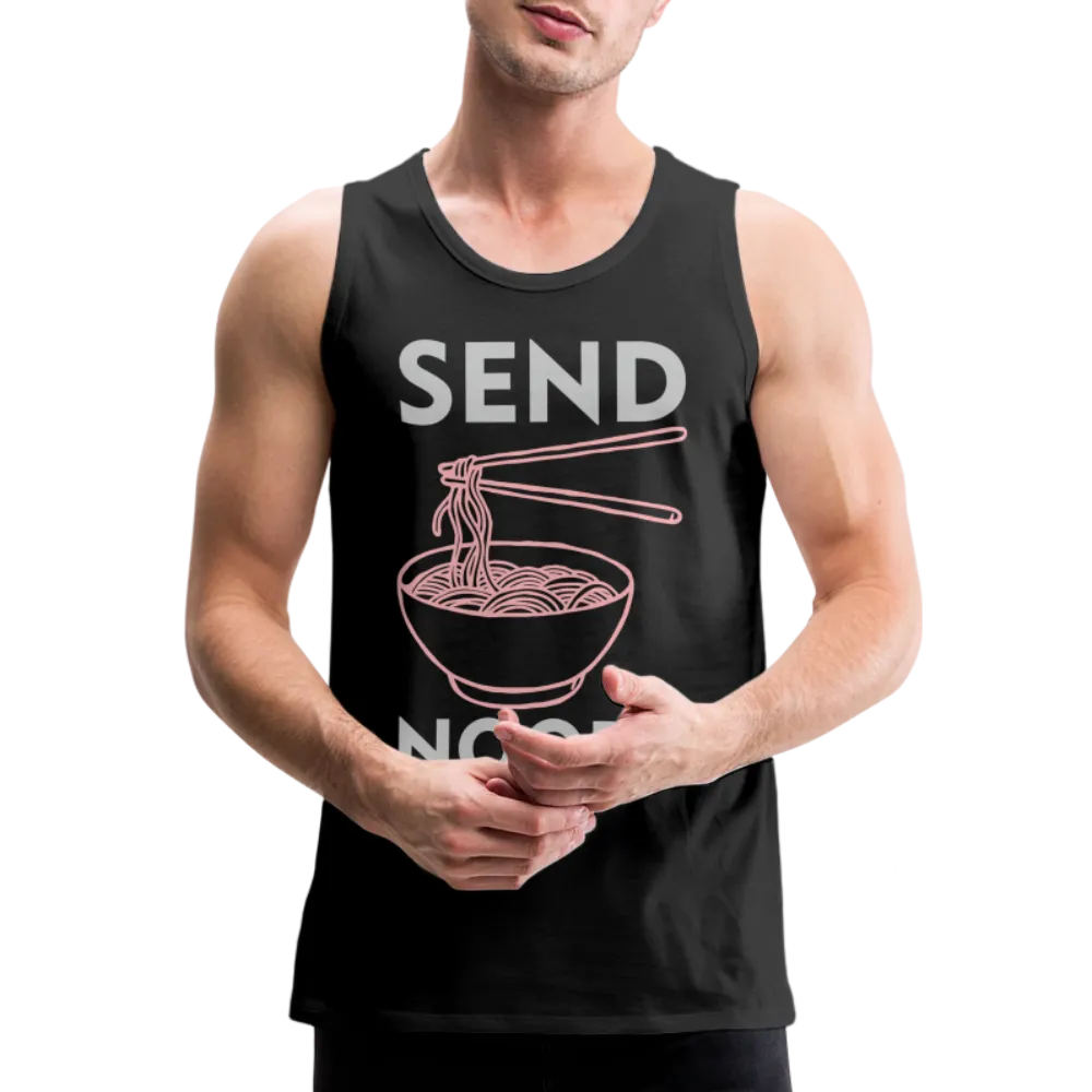 Send Noods Men’s Premium Tank Top (Send Nudes)