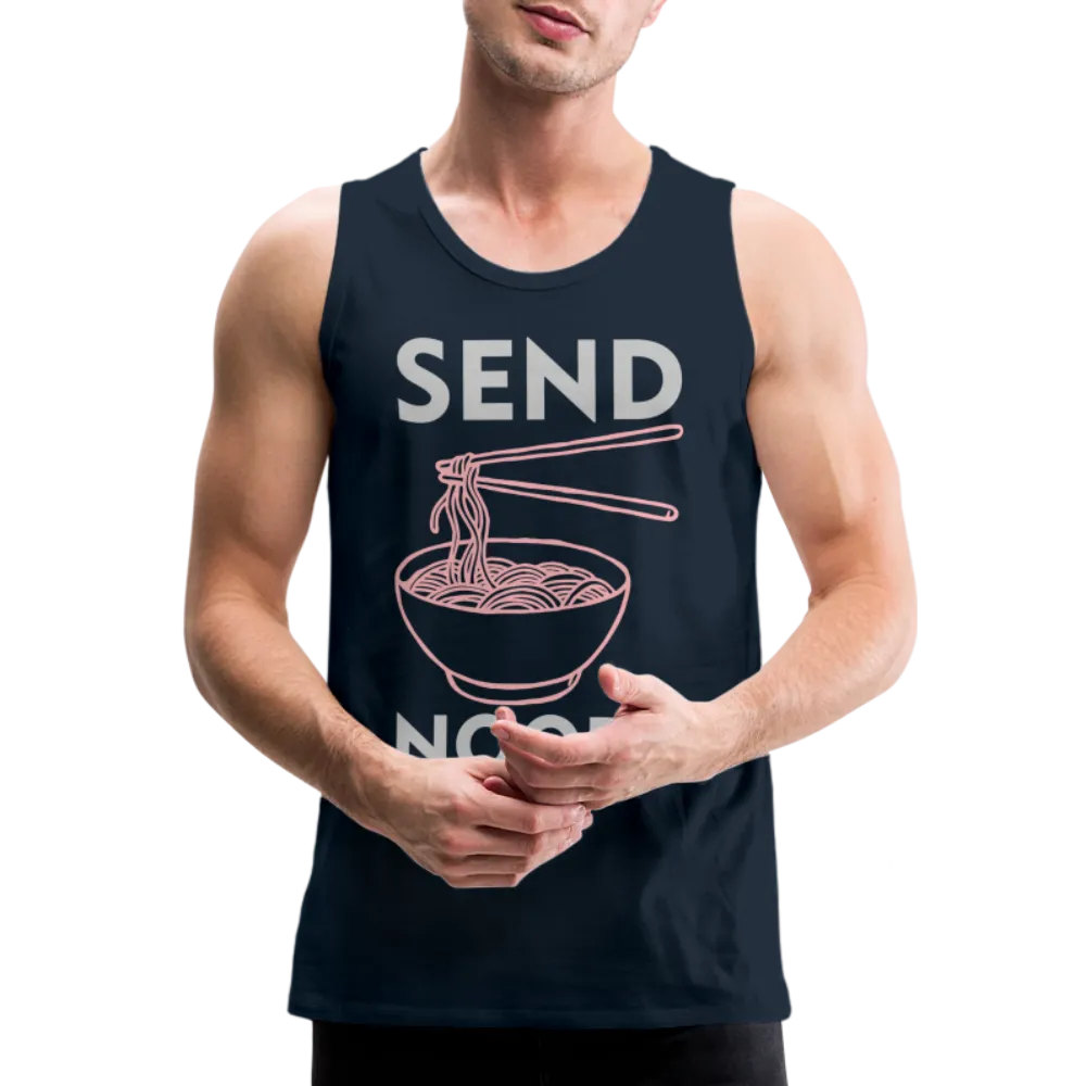 Send Noods Men’s Premium Tank Top (Send Nudes)