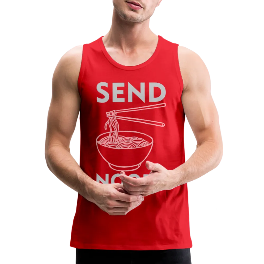 Send Noods Men’s Premium Tank Top (Send Nudes)