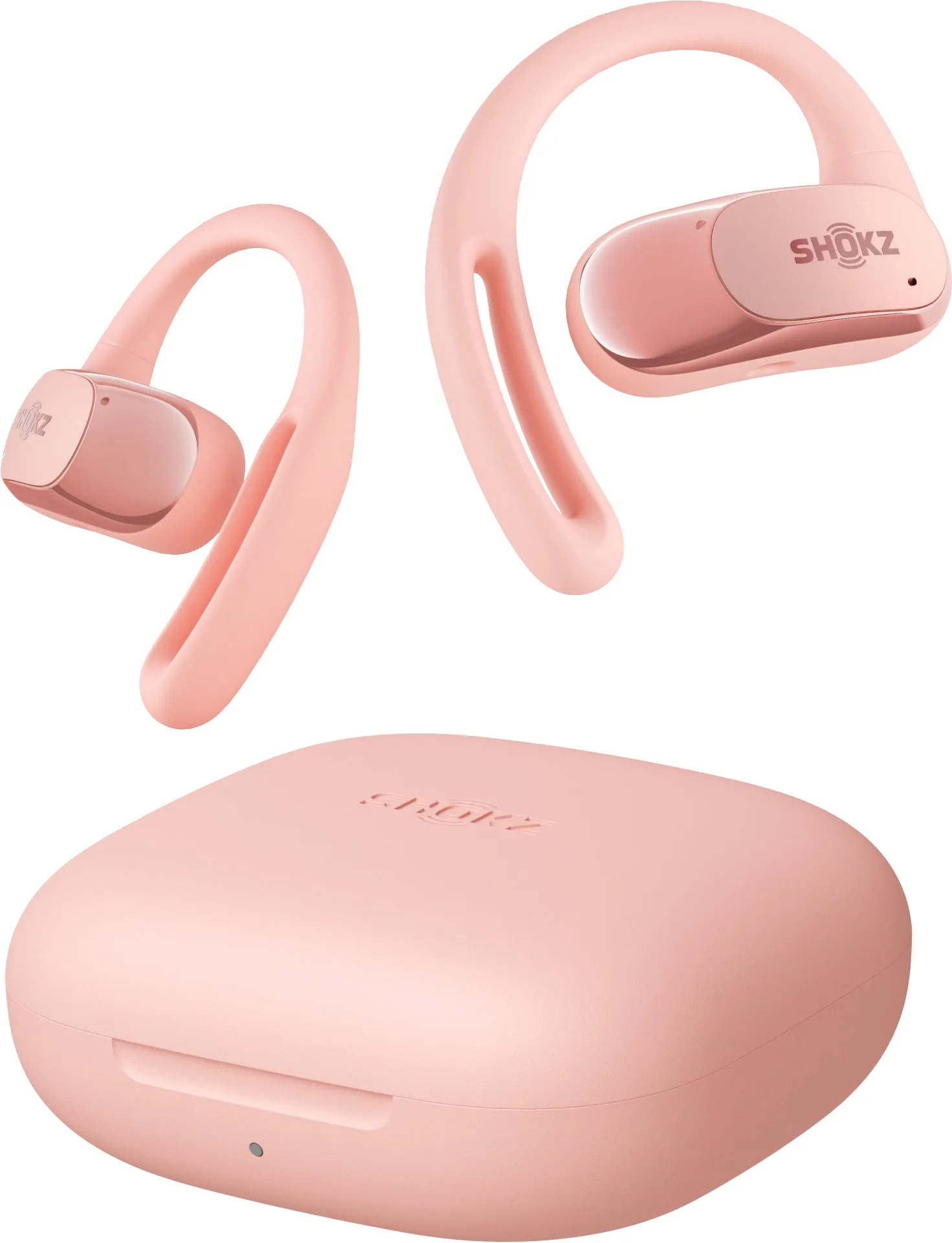 Shokz OpenFit Air Wireless Bone Conduction Running Headphones - Pink