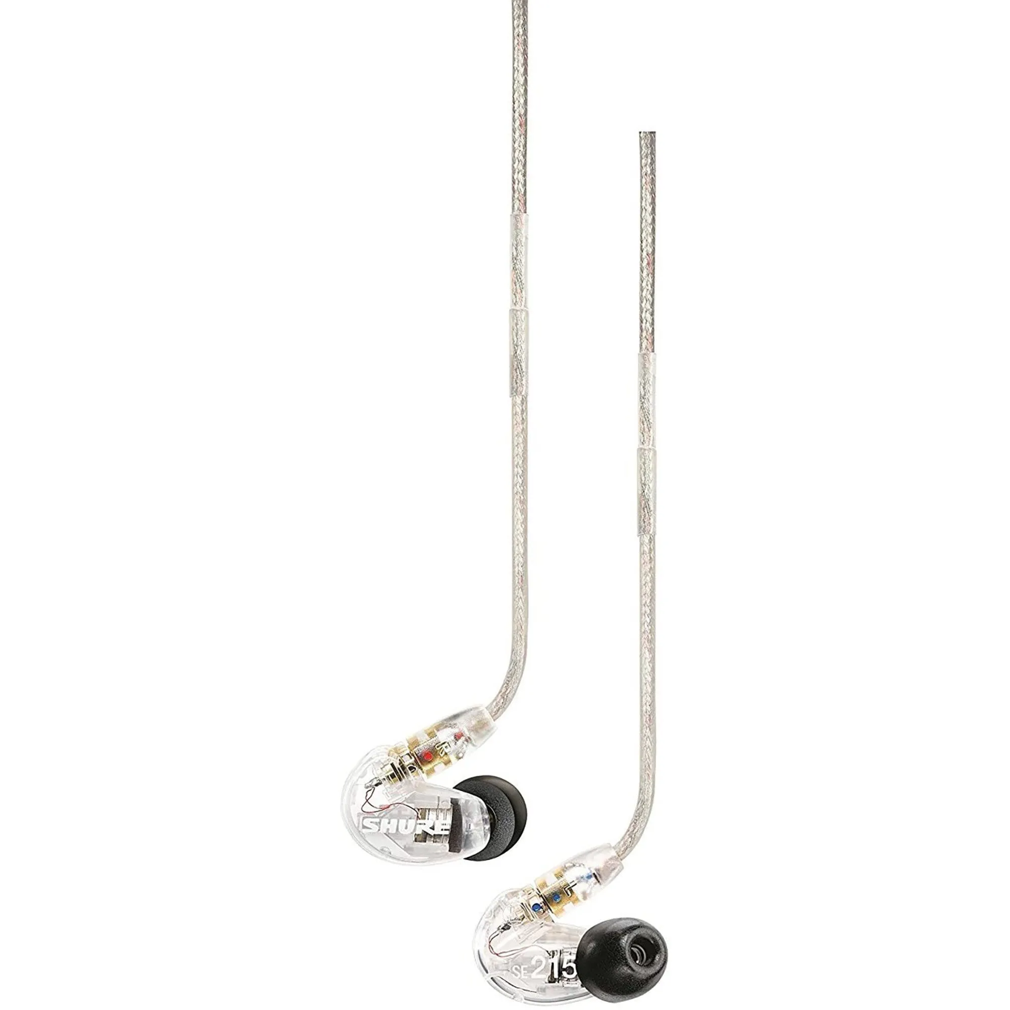 Shure SE215-CL Professional Sound Isolating Earphones with Single Dynamic MicroDriver, Secure In-Ear Fit - Clear