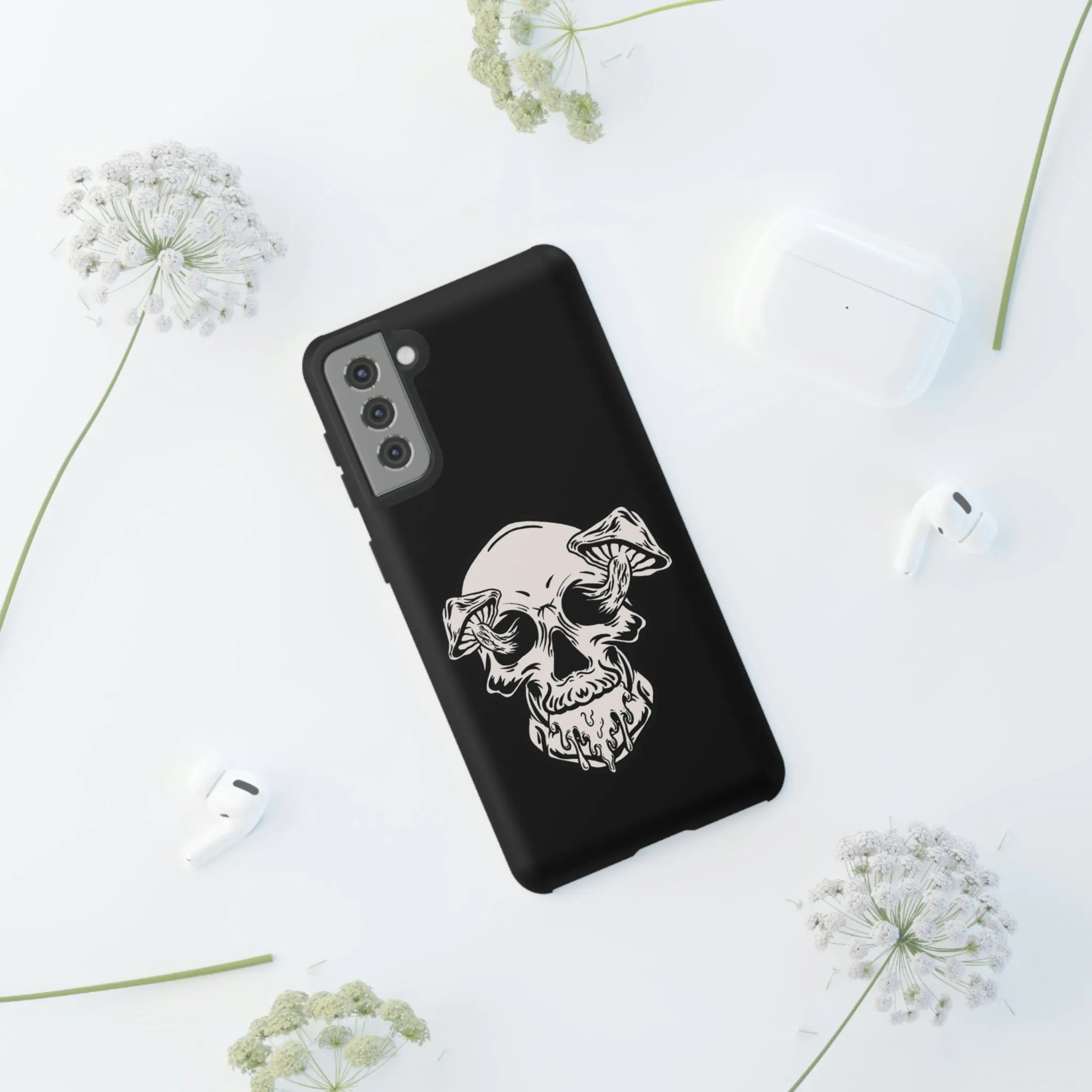 Skull and mushrooms Tough Cases