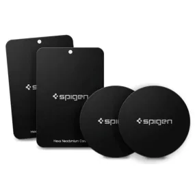 Spigen MP-4P Metalplader til Magnetisk Bilholder 4 stk. - Sort