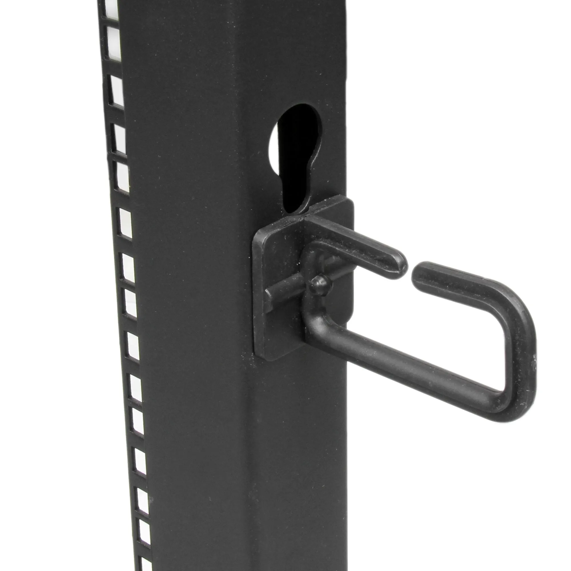 Startech.Com 8U 19" Open Frame Server Rack, 4 Post Adjustable Depth 23-41" Mobile, Free Standing Rolling Network/Compute