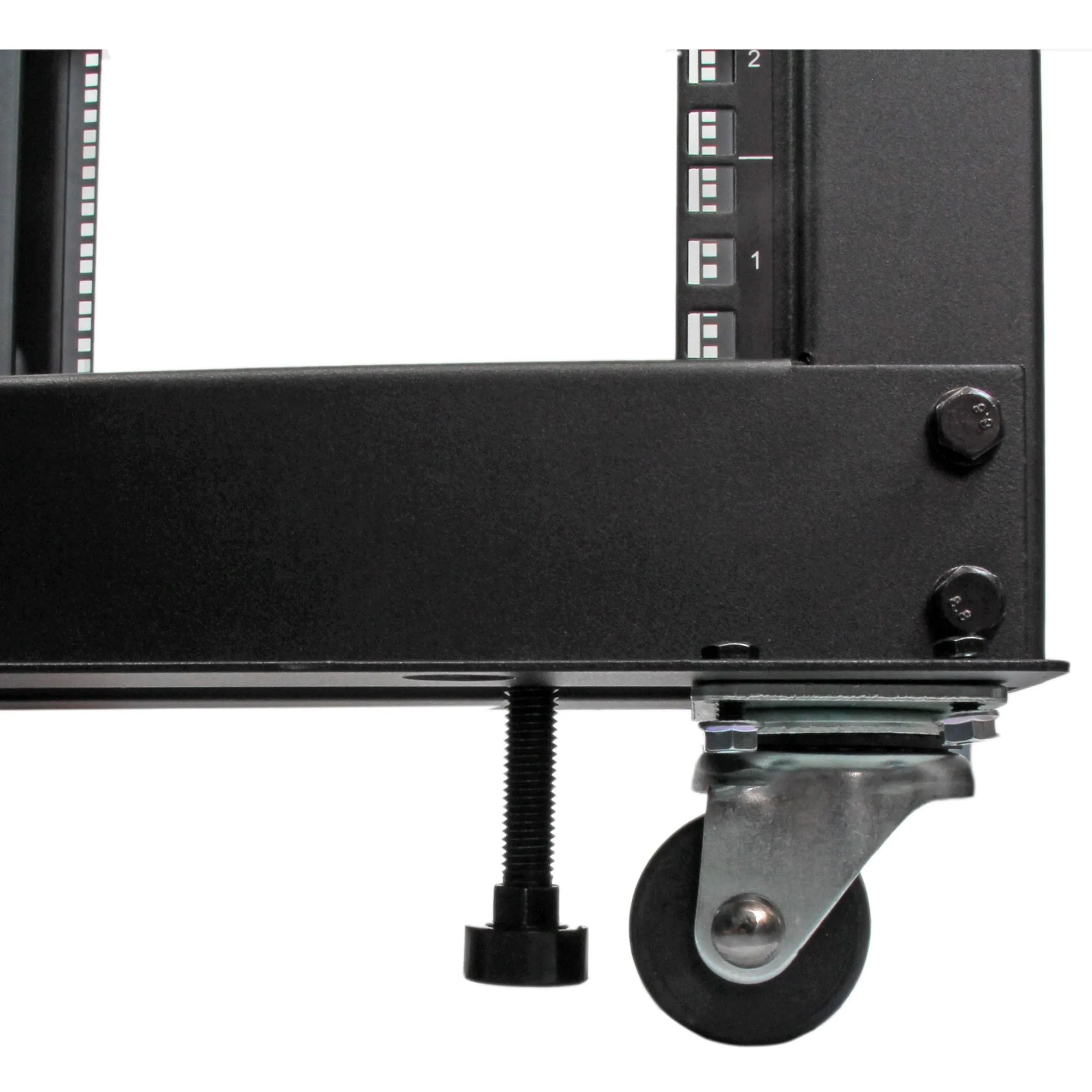 Startech.Com 8U 19" Open Frame Server Rack, 4 Post Adjustable Depth 23-41" Mobile, Free Standing Rolling Network/Compute